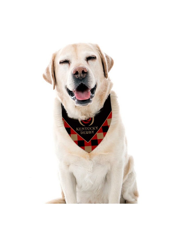 Pudodo Derby Dog Bandana Kentucky Run for The Roses Dog Scarf Adjustable Accessories for Small Medium Dogs Cats Pets - Image 4