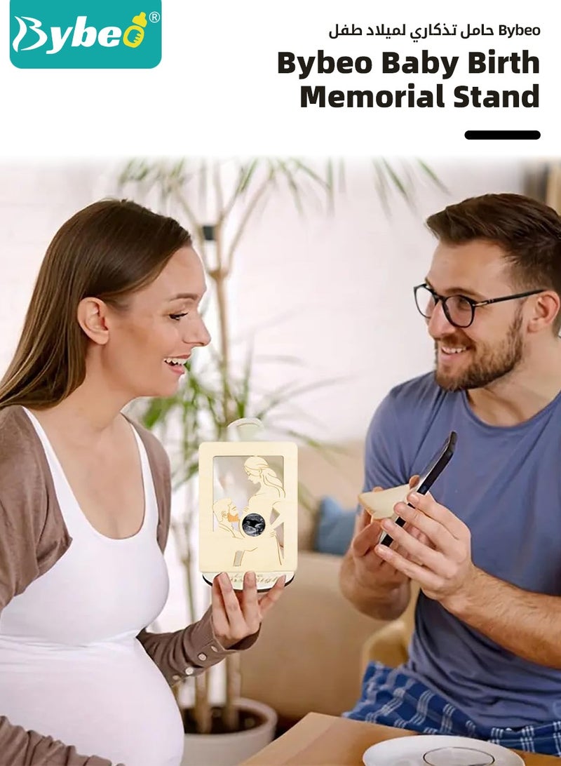 Bybeo 2PCS Baby Ultrasound Photo Frame, Wooden Keepsake Frame, Sonogram Picture Frame, Expecting Mom Gift For Mom-To-Be, Ultrasound Gift for Pregnant Friend - Image 5