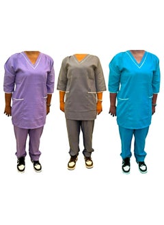 Turquoise Brown purple