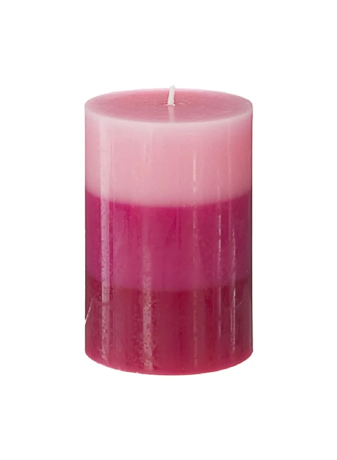 atmosphera Nina 45 Hours Long Lasting Aroma Rose Tricolor Scented Candle Pink  10 x 6.6 x 6.6 cm 123305C