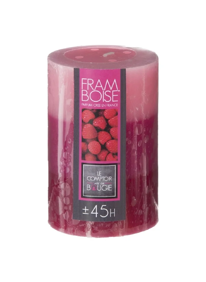 atmosphera Nina 45 Hours Long Lasting Aroma Rose Tricolor Scented Candle Pink  10 x 6.6 x 6.6 cm 123305C