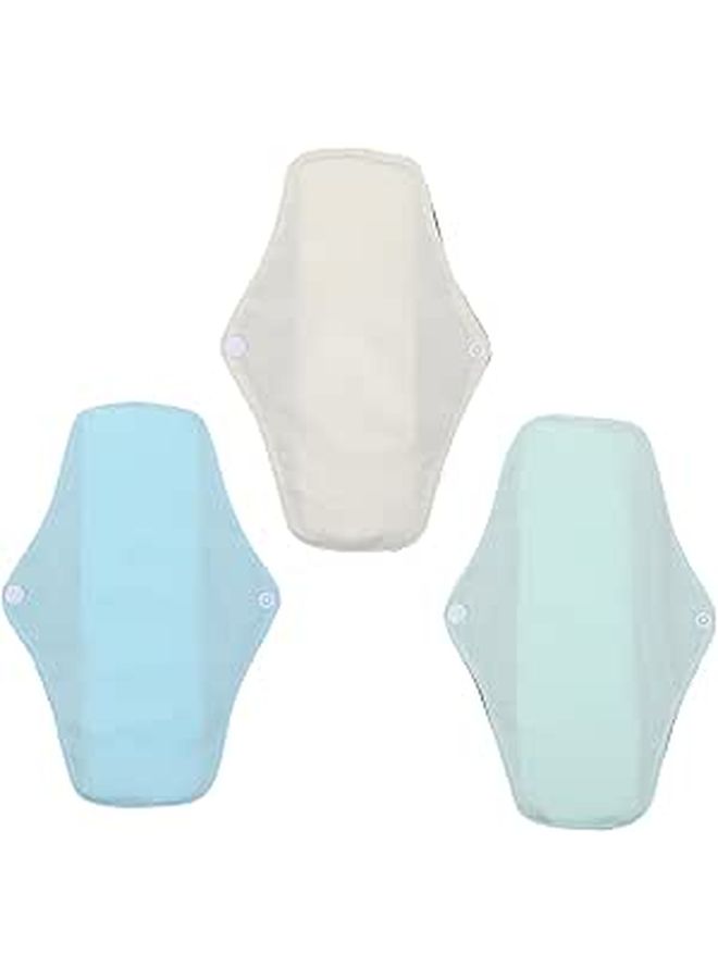 Reusable Washable Menstrual Pads 3pcs Super Absorbent Sanitary Towels Mesh Fabric Eco Friendly - Image 1