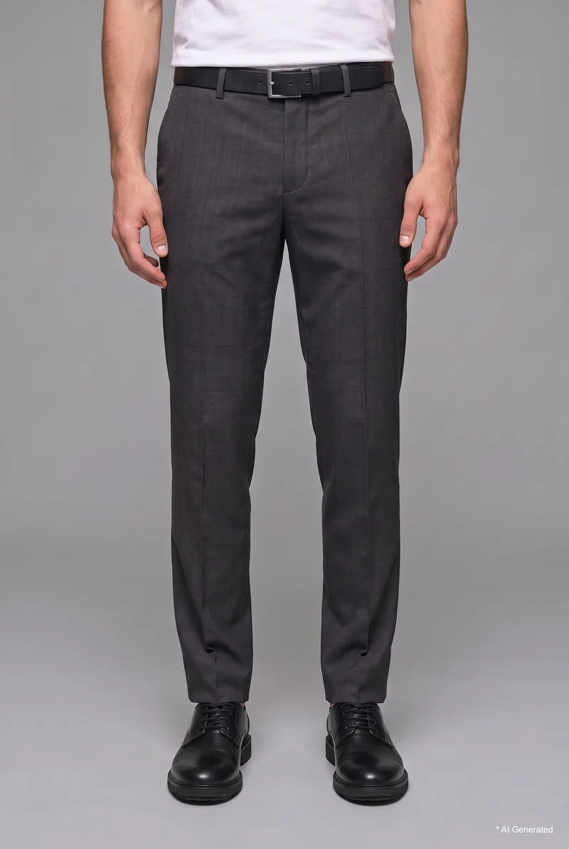 Defacto  Regular Fit Classic with Pockets Straight Leg Mid-Rise Trousers for Men | Best Price UAE
