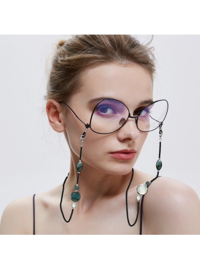 kangchoice Acrylic Beaded Eyeglasses Chains with 2-Piece Silicone Anti-Slip Rings, Suitable for Various Eyeglasses, Seashell Shape, Ideal Gift for Valentine’s Day, Ramadan, Eid al Adha - Image 3