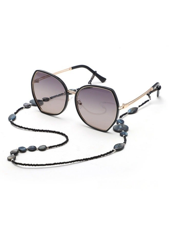 kangchoice Acrylic Beaded Eyeglasses Chains with 2-Piece Silicone Anti-Slip Rings, Suitable for Various Eyeglasses, Seashell Shape, Ideal Gift for Valentine’s Day, Ramadan, Eid al Adha - Image 2
