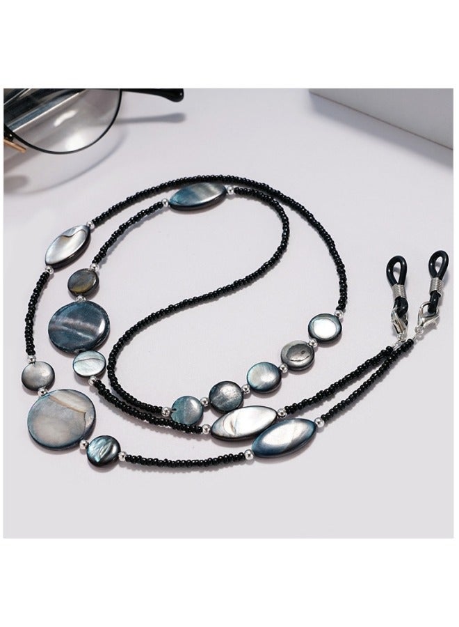 kangchoice Acrylic Beaded Eyeglasses Chains with 2-Piece Silicone Anti-Slip Rings, Suitable for Various Eyeglasses, Seashell Shape, Ideal Gift for Valentine’s Day, Ramadan, Eid al Adha - Image 4