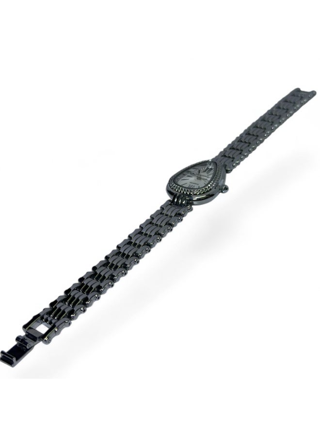 Royal Force Bellora RF014L Women’s Luxury Quartz Watch Silver Stainless Steel Strap Elegant Oval Dial Analog Wrist Watch - Image 4