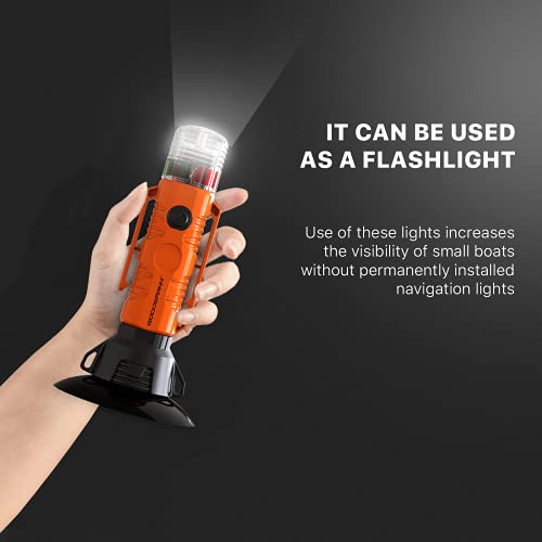 GOODSMANN Kayak Light for Night Kayaking with Marine Signal Stern Light Suction Cup - Image 4
