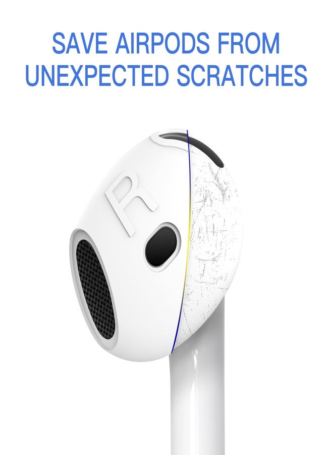 DamonLight [Fit in Case] 3 Pairs Cover for AirPods 4 DamonLight Anti Scratches Add Grip Sport Ear Tips [US Patent Registered] Compatible with AirPods 4th Generation (White) - Image 2