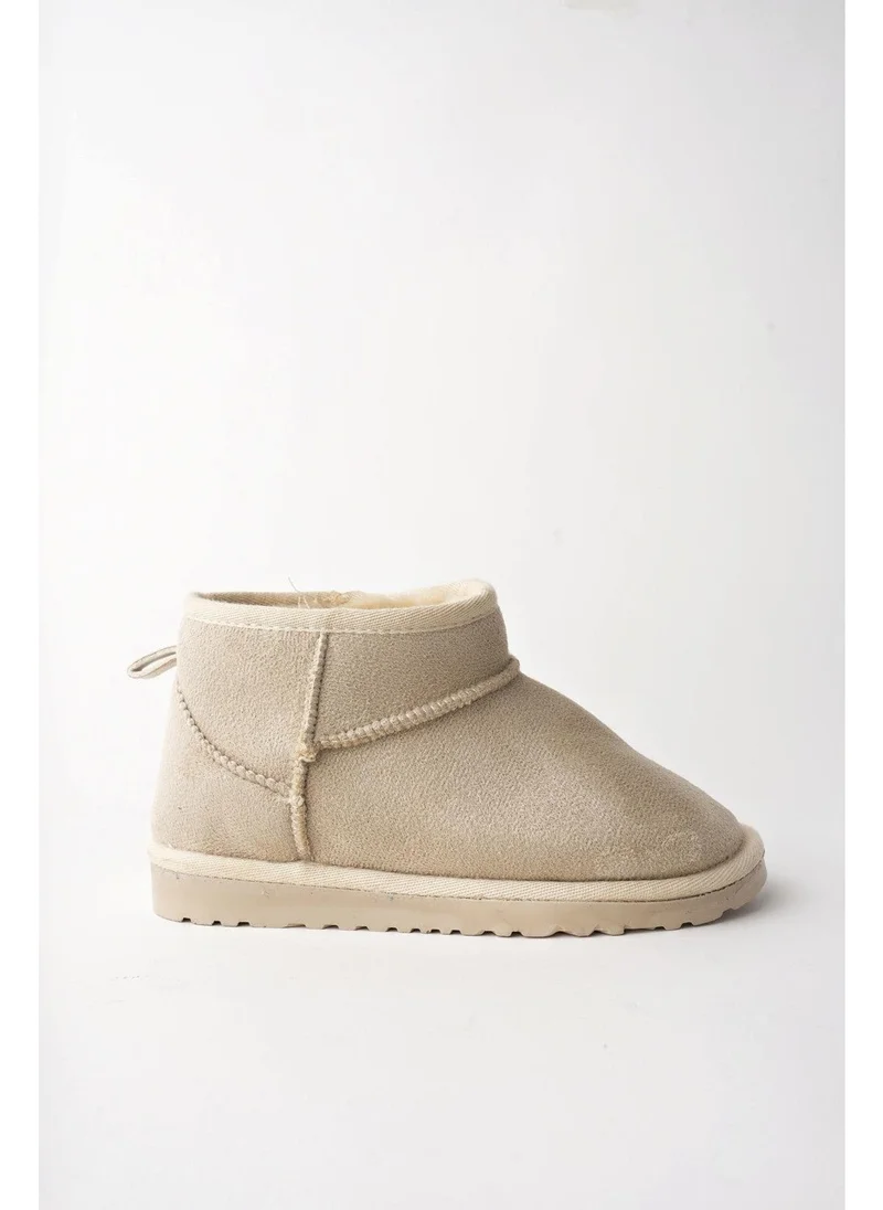 muggo Snow Guaranteed Unisex Children's Thick Sole with Hairy Daily Mini Ankle Boots