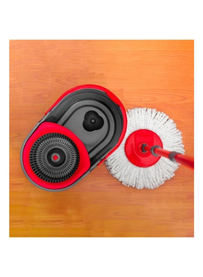 فيليدا طقم ممسحة فيليدا سبينو ألترا سبين مع خاصية الغسيل والعصر التلقائي، رأس ممسحة مصنوع من الألياف الدقيقة بنسبة 100%، مناسب لجميع أنواع الأرضيات، قابل للغسل في الغسالة على درجة حرارة 60 مئوية - Image 2