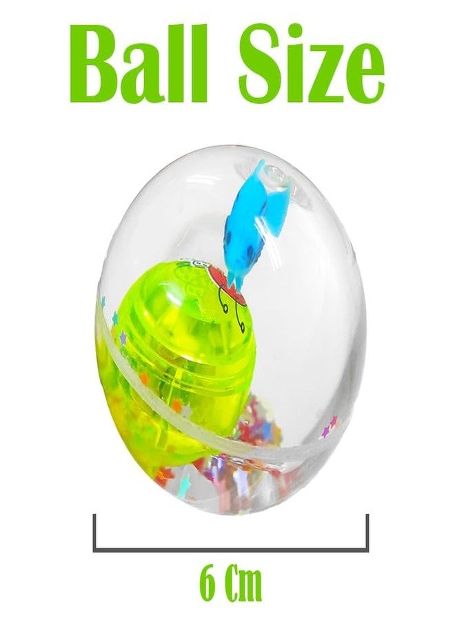 4NEwBiES LED Flashing Bouncing Ball for Kids, Fun Toy for Toddlers and Kids, Transparent Water Filled Rubber, Pack of 3 - Image 5