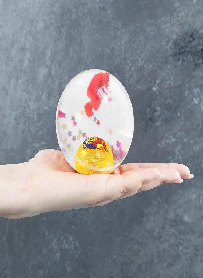 4NEwBiES LED Flashing Bouncing Ball for Kids, Fun Toy for Toddlers and Kids, Transparent Water Filled Rubber, Pack of 3 - Image 2