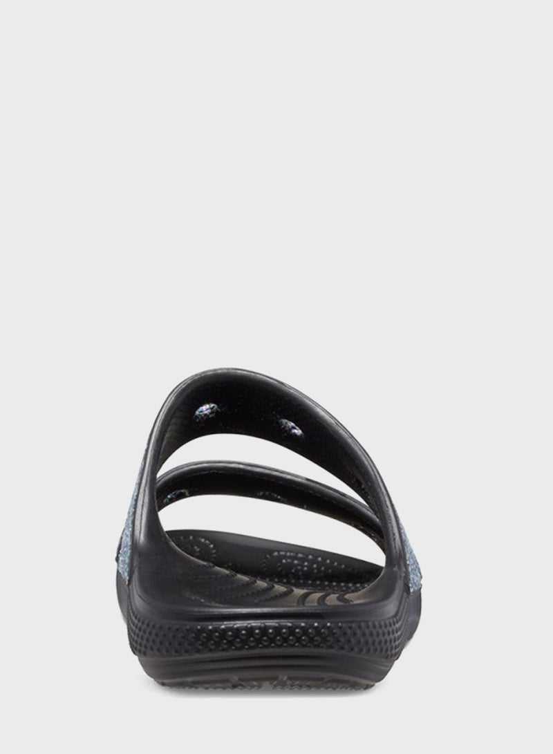 crocs Kids Classic Glitter Slides - Image 3