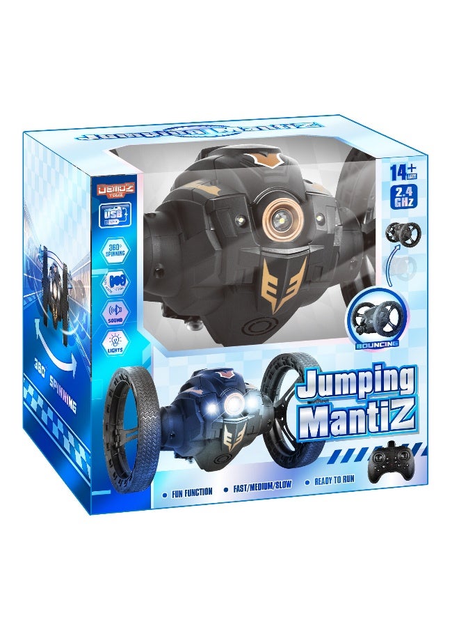 Power Joy Demoz Jumping Mantiz – LED & Sound Remote Control Jumping Stunt Vehicle - Image 1