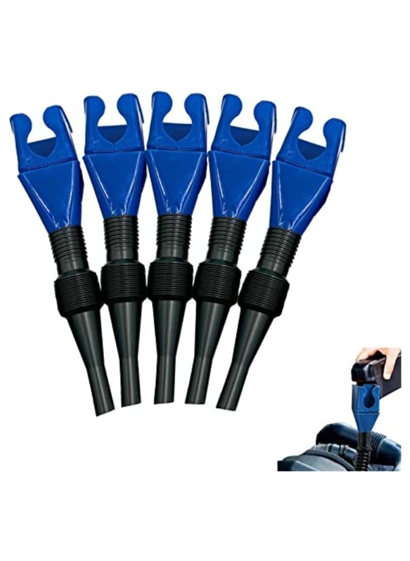 Generic - Flexible Funnels for Automotive Use Multipurpose Hand-Free Fuel Funnel Oil Funnel for Oil Change Universal Plastic Funnel with Hose Fits Car Truck Home - Image 1