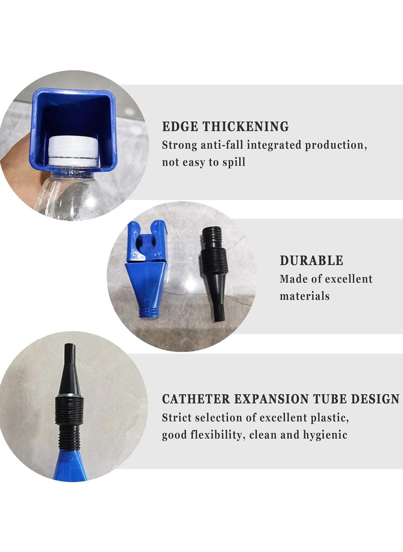 Generic - Flexible Funnels for Automotive Use Multipurpose Hand-Free Fuel Funnel Oil Funnel for Oil Change Universal Plastic Funnel with Hose Fits Car Truck Home - Image 1