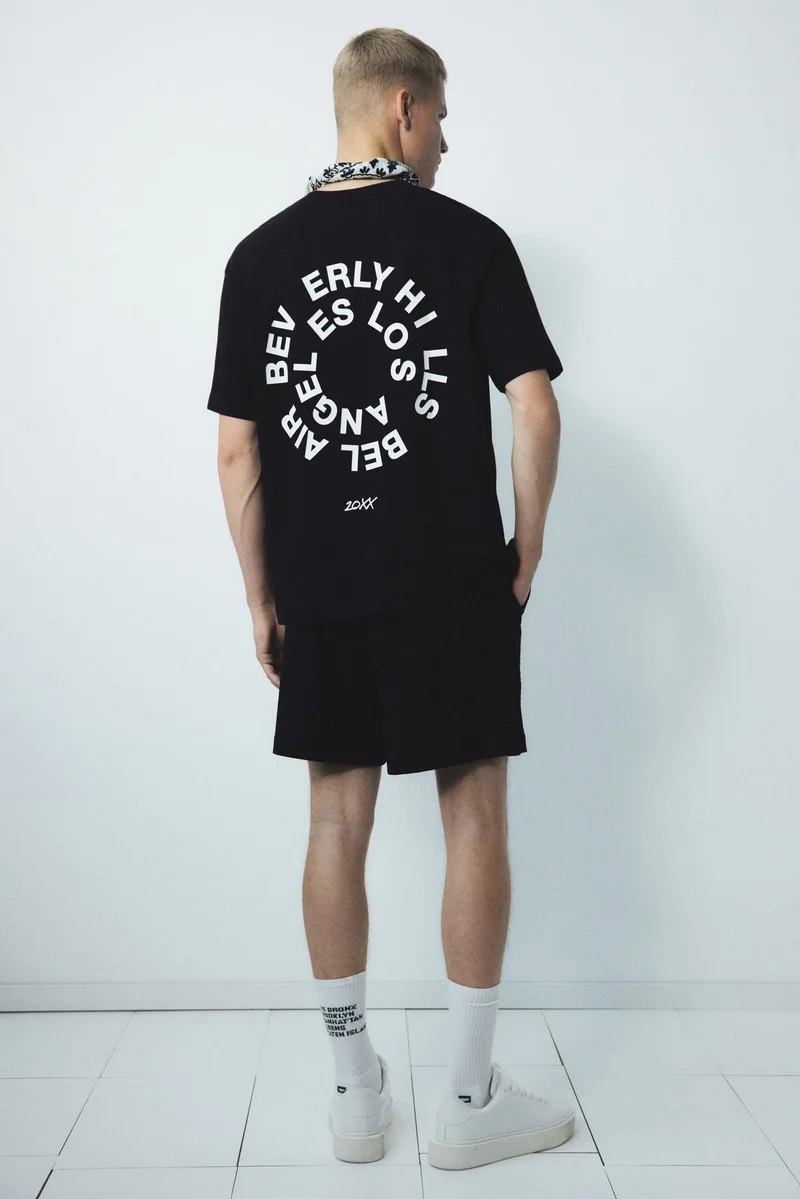 H&M Loose Fit Printed T-shirt