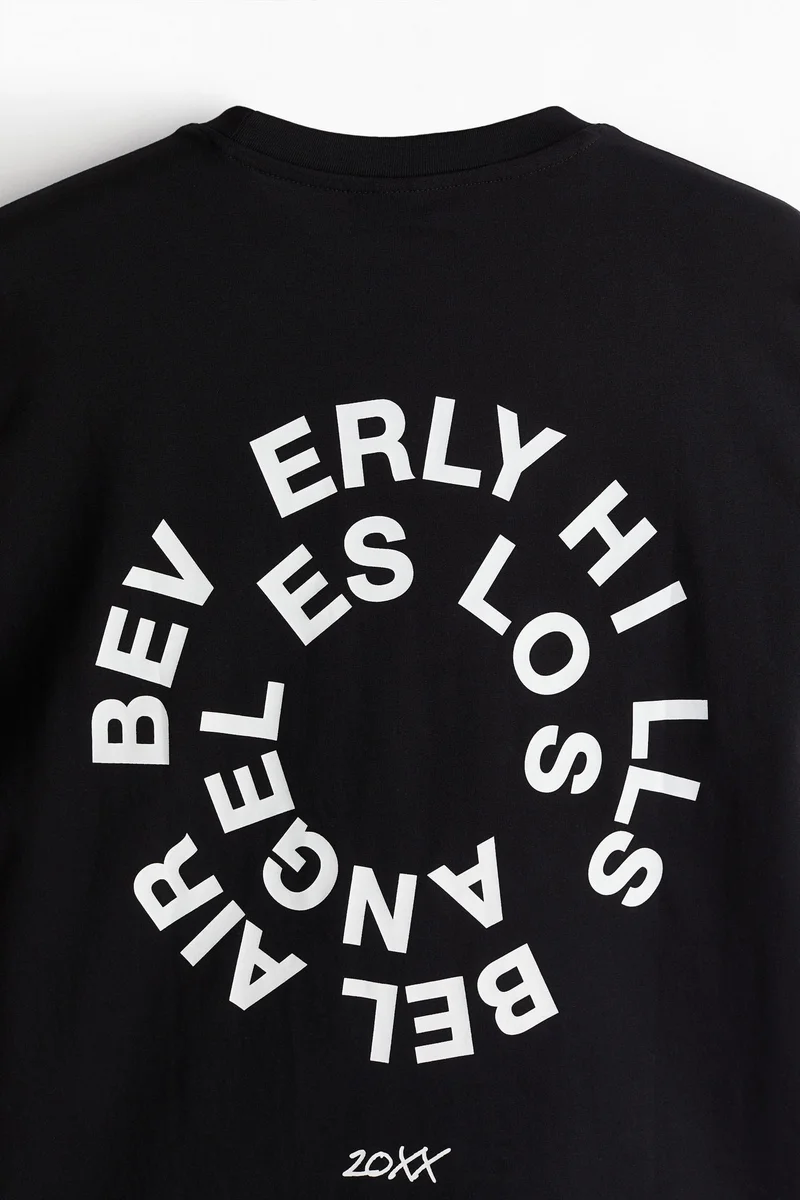 H&M Loose Fit Printed T-shirt