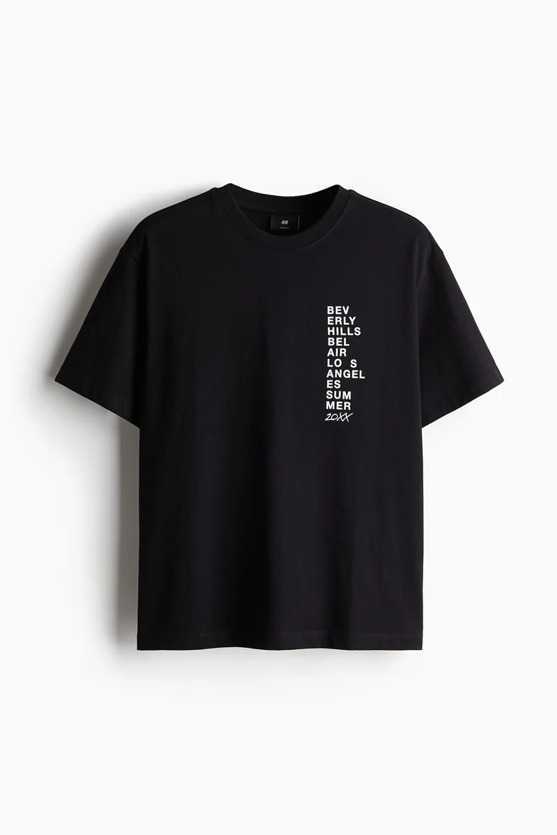 H&M Loose Fit Printed T-shirt