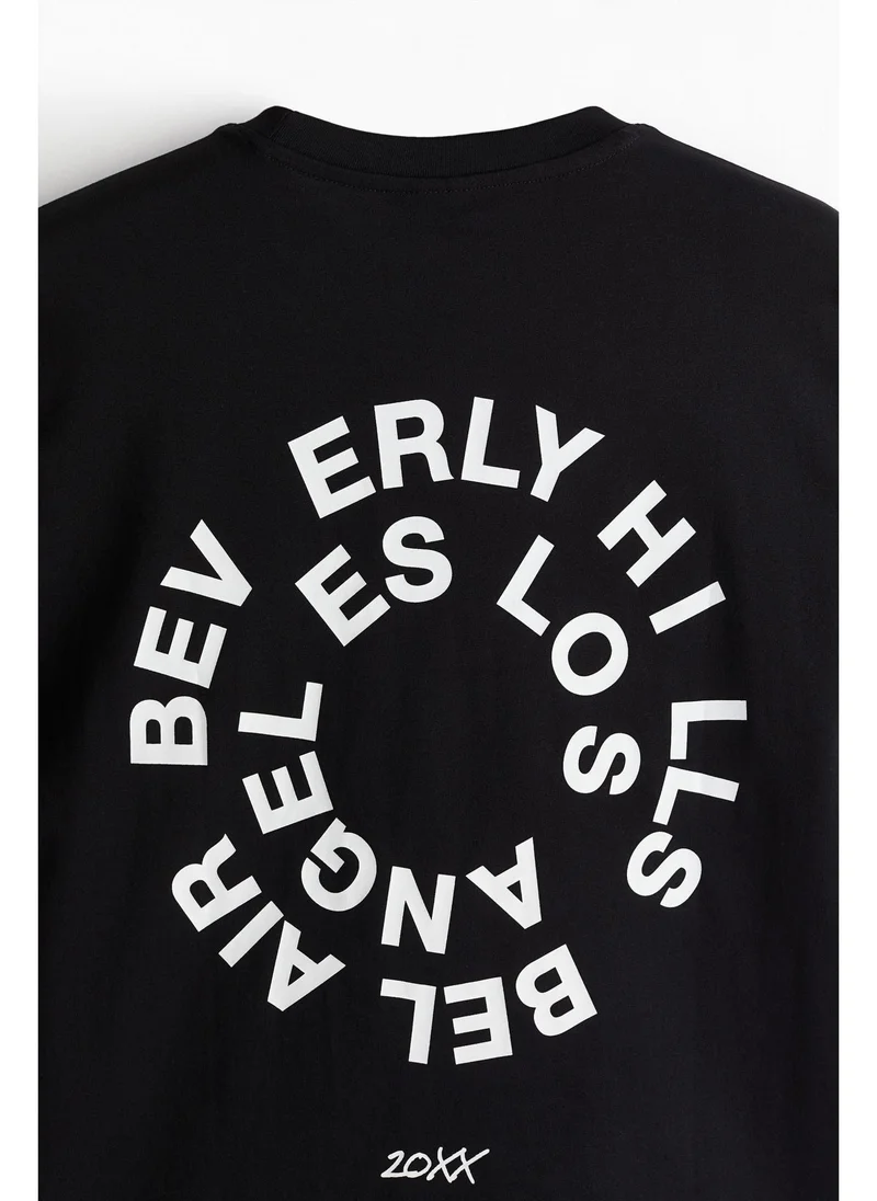 H&M Loose Fit Printed T-shirt