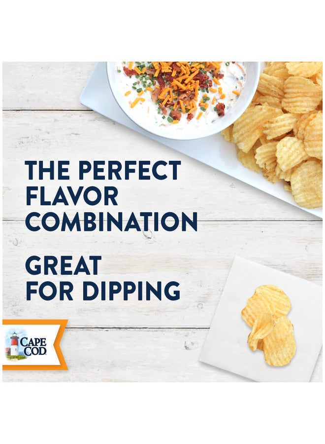 CAPE COD Cape Cod Waves Potato Chips Wavy Cut White Cheddar & Sour Cream, 7 Oz - Image 2