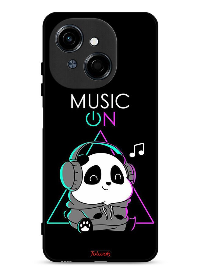 Tolwak Tecno Spark Go 1S 4G Protective Case Cover Music On Panda - Image 1