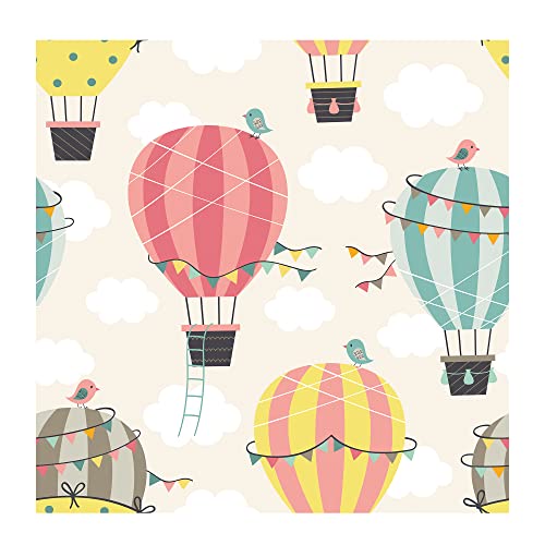 PAPER PLANE DESIGN Vinyl Peel and Stick Waterproof Wallpaper for Kids Room (1 Roll Size 2 X 12 Feet) - Image 1