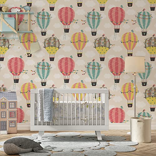 PAPER PLANE DESIGN Vinyl Peel and Stick Waterproof Wallpaper for Kids Room (1 Roll Size 2 X 12 Feet) - Image 3