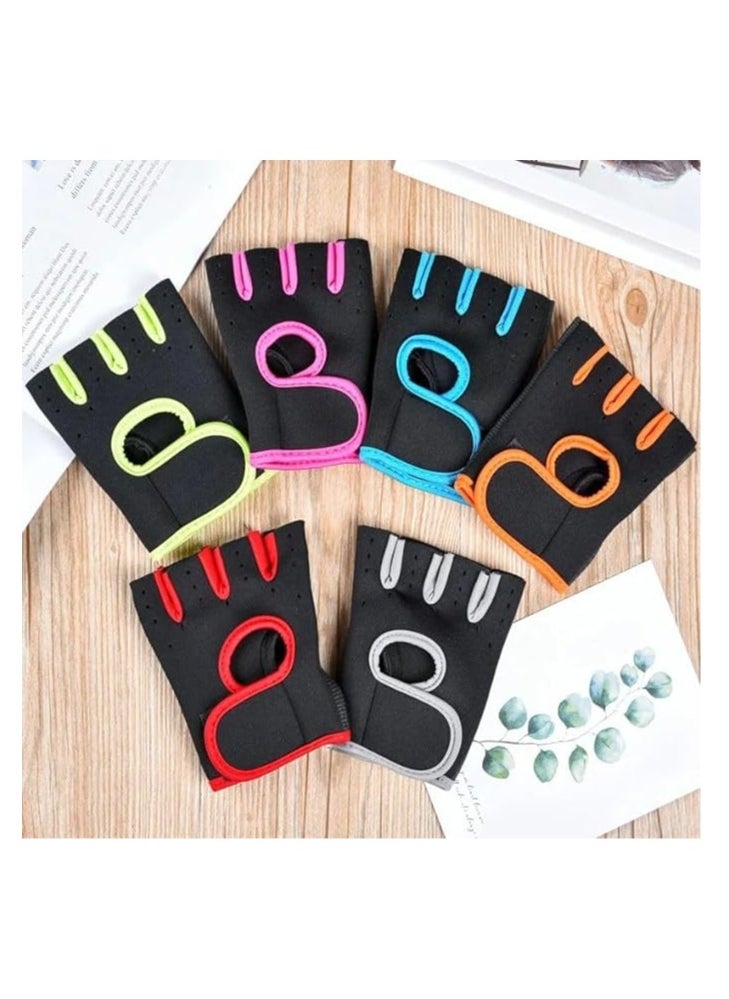 SportQ SportQ 1 Pair Cycling Gloves Fitness Gym Weightlifting Half Finger Gloves for Men Women  - Image 2