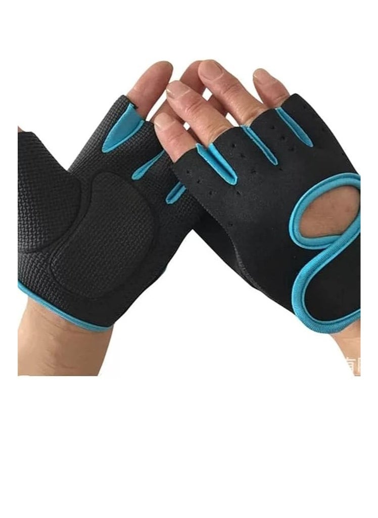 SportQ SportQ 1 Pair Cycling Gloves Fitness Gym Weightlifting Half Finger Gloves for Men Women  - Image 1