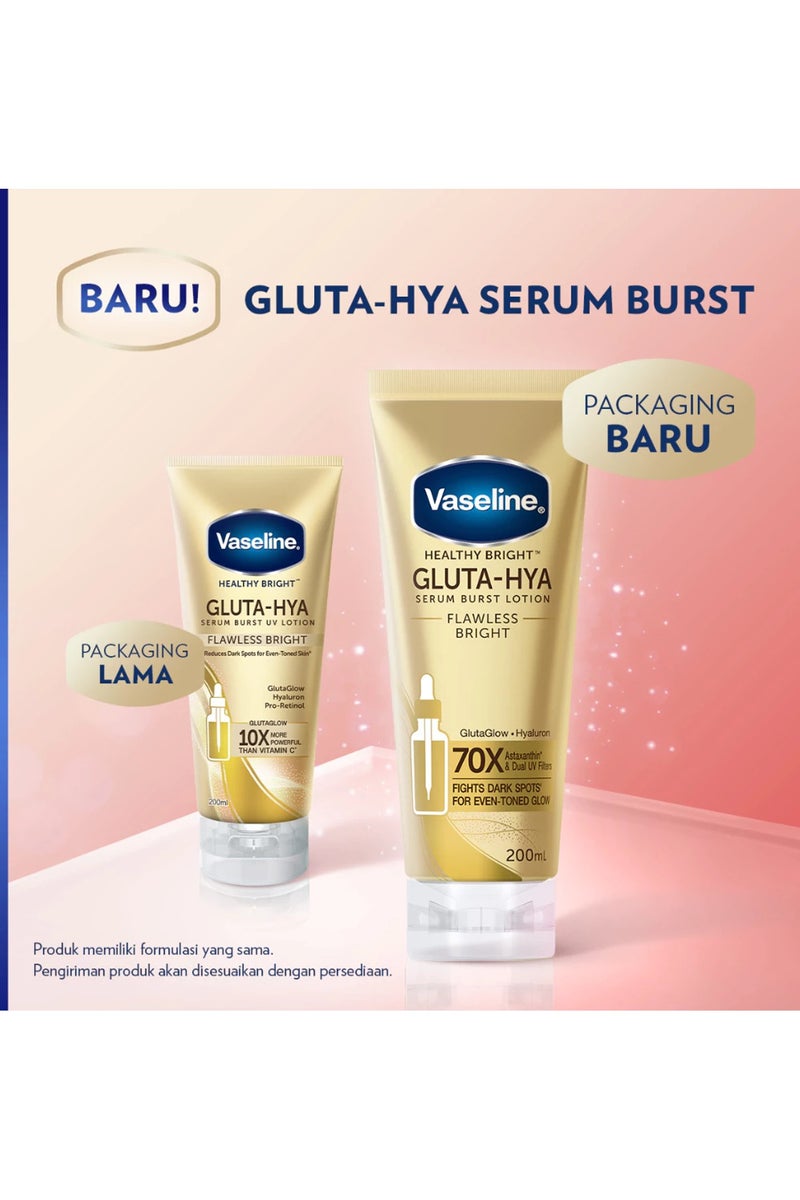 فازلين سيروم هيلثي برايت جلوتا-هيا للجسم، إشراقة مثالية - أقوى 70 مرة مع أستازانتين ومرشحات مزدوجة للأشعة فوق البنفسجية - 200 مل - Image 2