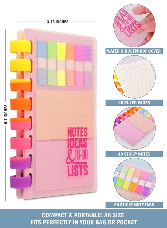 DOODLE A6 Spiral Notebook Diary with Sticky Notes & Page Markers – 80 Ruled Pages, 80 GSM – Soft Wiro Bound for Smooth Writing – Note Keeper for School, College & Office Use - Image 2