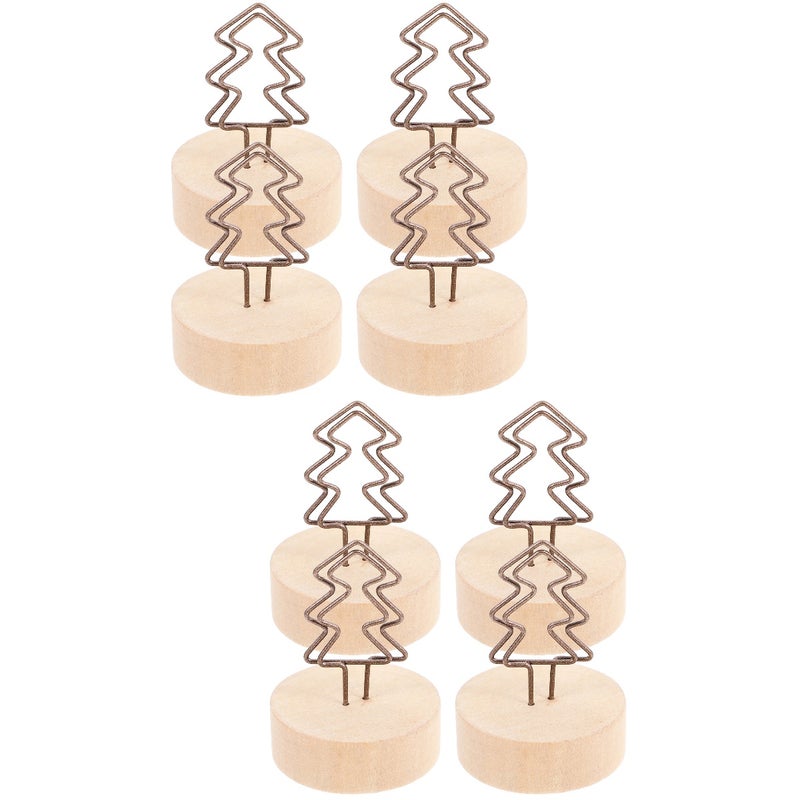 8 Pcs Tabletop Memo Clips Base Photo Clips Table Number Clips Name Cards Picture Holders - Image 1