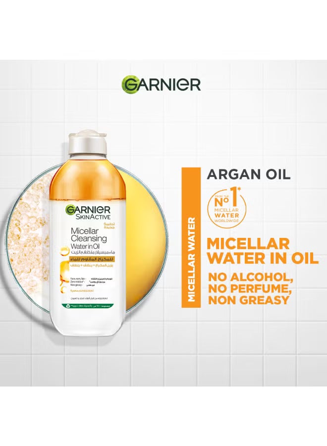 garnier Skin Active Micellar Cleansing Water in Oil, 400ml Clear 400ml - Image 5