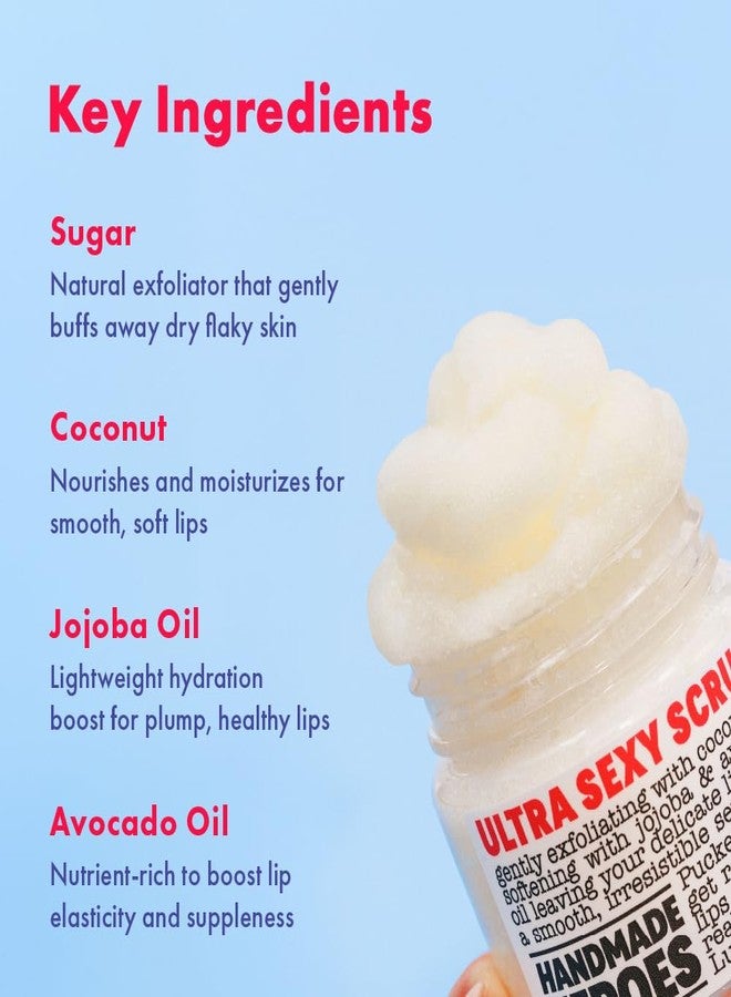 Handmade Heroes 100% Natural Coconut Lip Exfoliator & Lip Mask Gift Set - Gentle Exfoliant Sugar Lip Polish & Moisturizer for Chapped & Dry Lips - Image 5