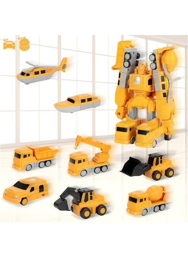 General Magnetic Transform Engineering Car Toy - Robot Assembled Toys with Storage Box Construction Toys for Kids Birthday  Classroom Exchange Gifts  - Image 5