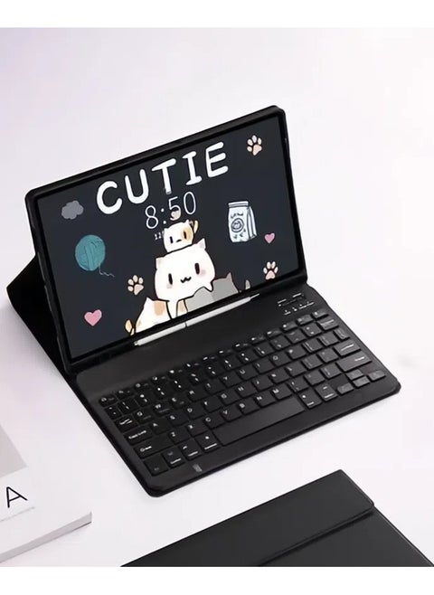 Keyboard Case Compatible with Samsung Galaxy Tab S6 Lite 10.4 inch 2024 with Wireless Bluetooth Keyboard, Tablet Case with pen slot, Comprehensive protection for tablet