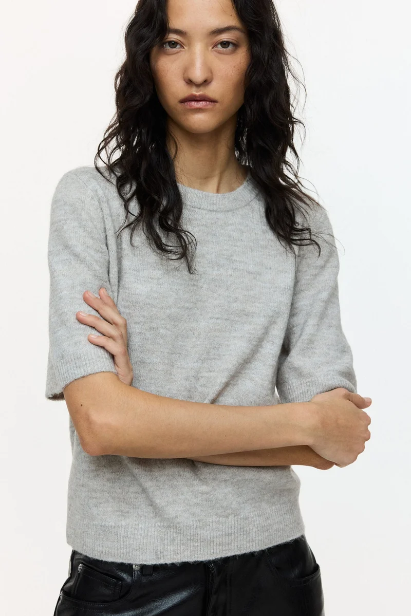 H&M Fine-knit T-shirt