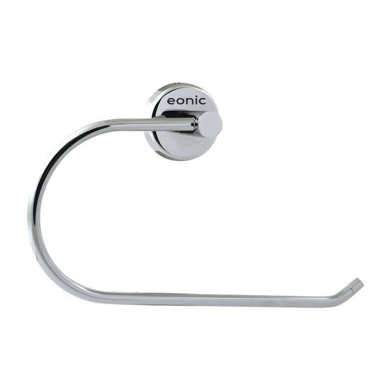 eonic eonic Stainless Steel Napkin Holder for Bathroom Wall Mounted Towel Ring Hanger for Kitchen and Wash Basin Chrome Finish  - Image 1