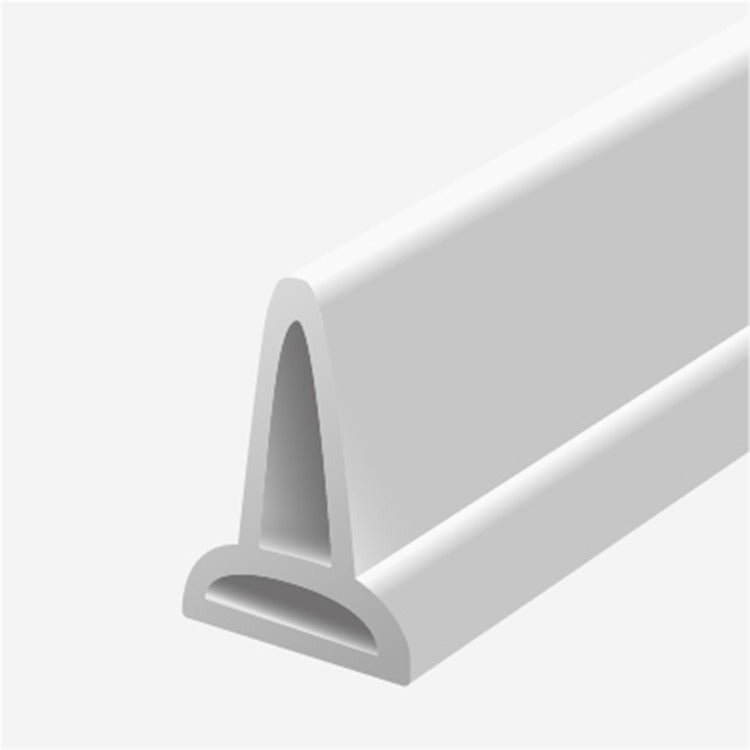 Toilet water retaining strip, bathroom waterproof strip, shower room silicone sealing strip, water retaining strip 2m with glue - Image 1