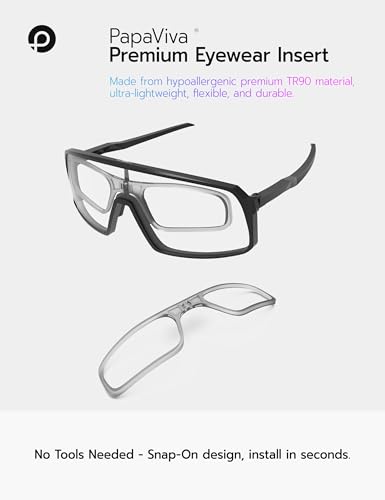 PapaViva Insert ClipOn Lens Carrier for Oakley Sutro OO9406Sutro Vented OO9406Sutro Lite OO9463Sutro S OO9462Sutro Lite S OO9496Sutro Asian Fit OO9406A Sunglass Grey - Image 3