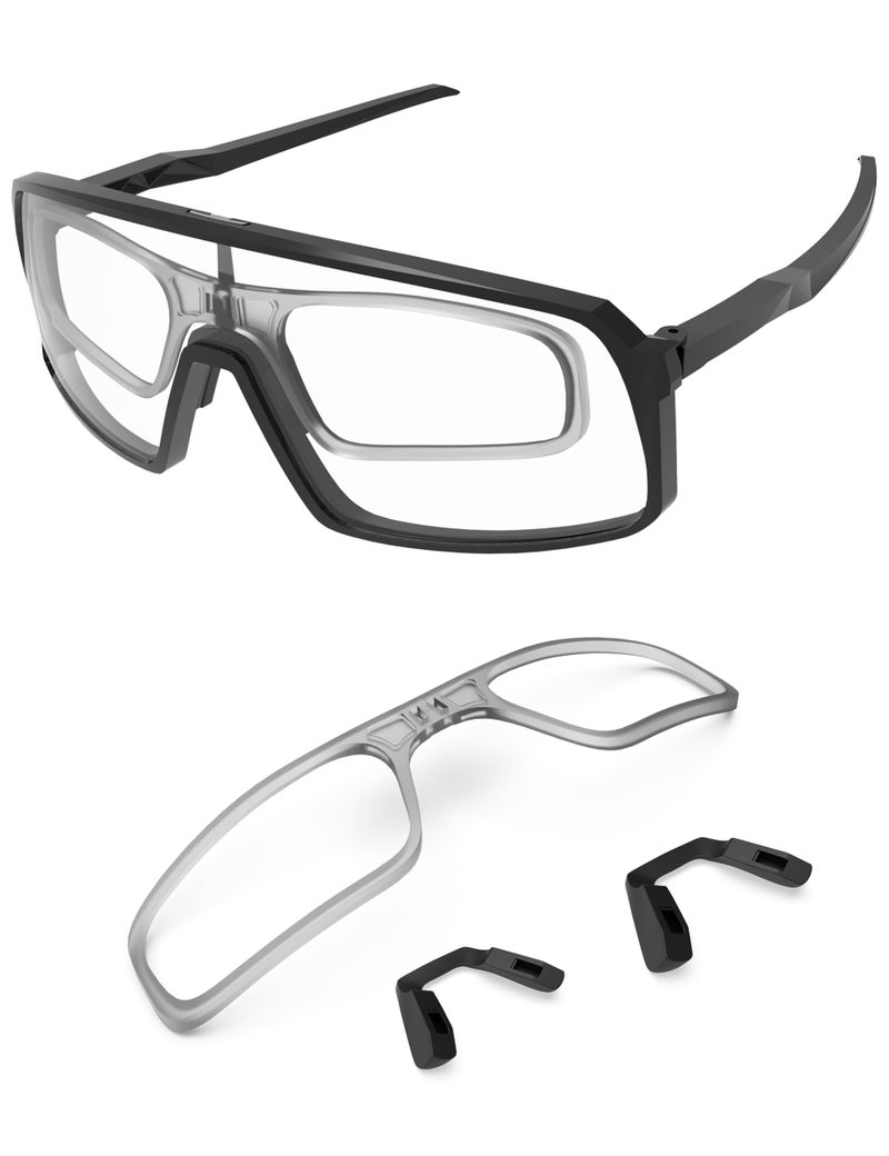 PapaViva Insert ClipOn Lens Carrier for Oakley Sutro OO9406Sutro Vented OO9406Sutro Lite OO9463Sutro S OO9462Sutro Lite S OO9496Sutro Asian Fit OO9406A Sunglass Grey - Image 2