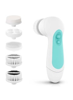 Waterproof Facial Cleansing Spin Brush Set with 3 Exfoliating Brush Heads - Electric Face Scrubber Cleanser Brush by CLSEVXY - Face Brush for Gentle Exfoliation and Deep Scrubbing