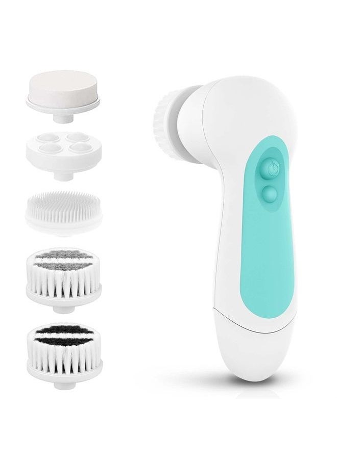 CLSEVXY - Waterproof Facial Cleansing Spin Brush Set with 3 Exfoliating Brush Heads - Electric Face Scrubber Cleanser Brush by CLSEVXY - Face Brush for Gentle Exfoliation and Deep Scrubbing - Image 1