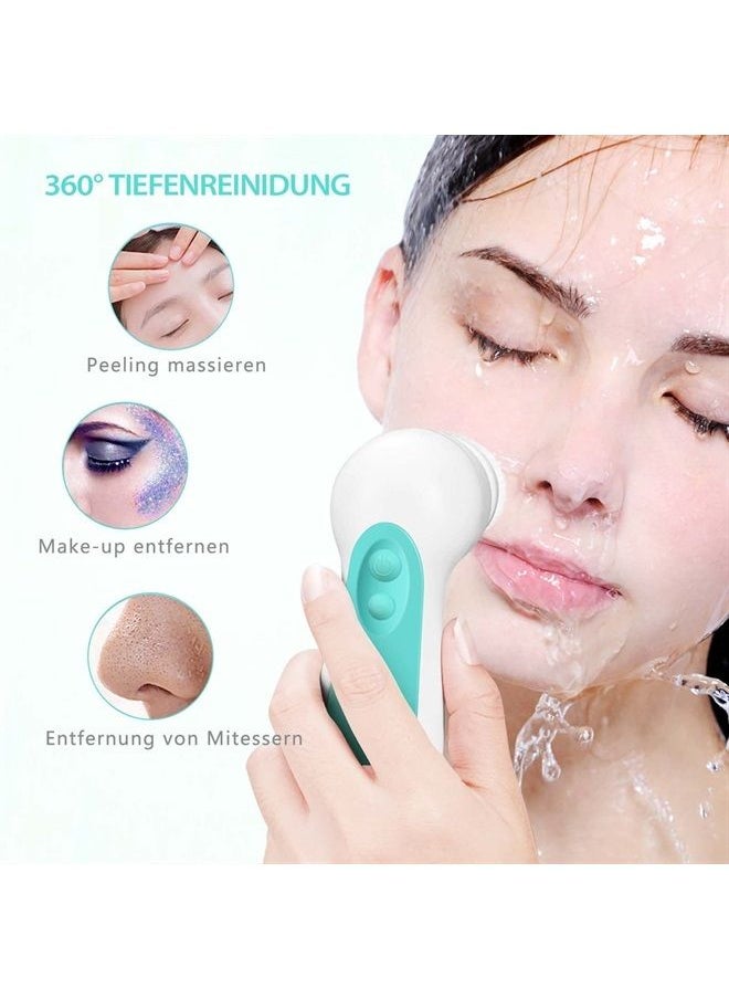 CLSEVXY - Waterproof Facial Cleansing Spin Brush Set with 3 Exfoliating Brush Heads - Electric Face Scrubber Cleanser Brush by CLSEVXY - Face Brush for Gentle Exfoliation and Deep Scrubbing - Image 1