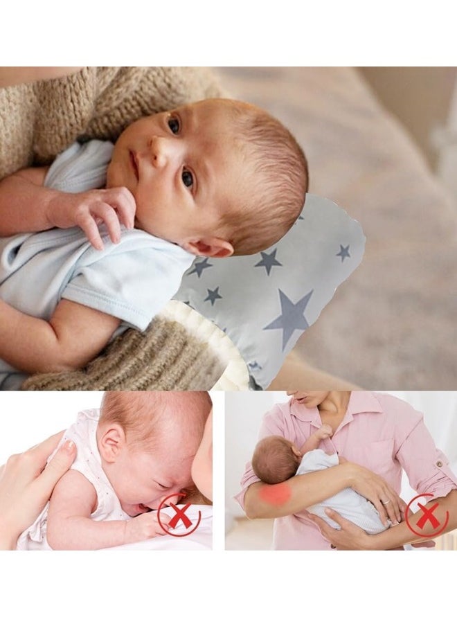 oldlaiben Breastfeeding Pillows, Cozy Cradle Pillow, Cotton Nursing Arm Pillow, Soft and Comfortable Feeding Pillows, Portable Travel Baby Feeding Arm Pillow, For Newborn for Bottle Feeding（Grey）  - Image 5