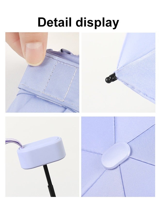 سوفي مظلة صغيرة للحماية من أشعة الشمس فوق البنفسجية، مظلة واقية من الشمس مقاومة للرياح للنساء والأطفال، مظلة صغيرة قابلة للطي للسفر من المطر، مظلة سفر خفيفة الوزن محمولة مع صندوق تخزين - Image 4