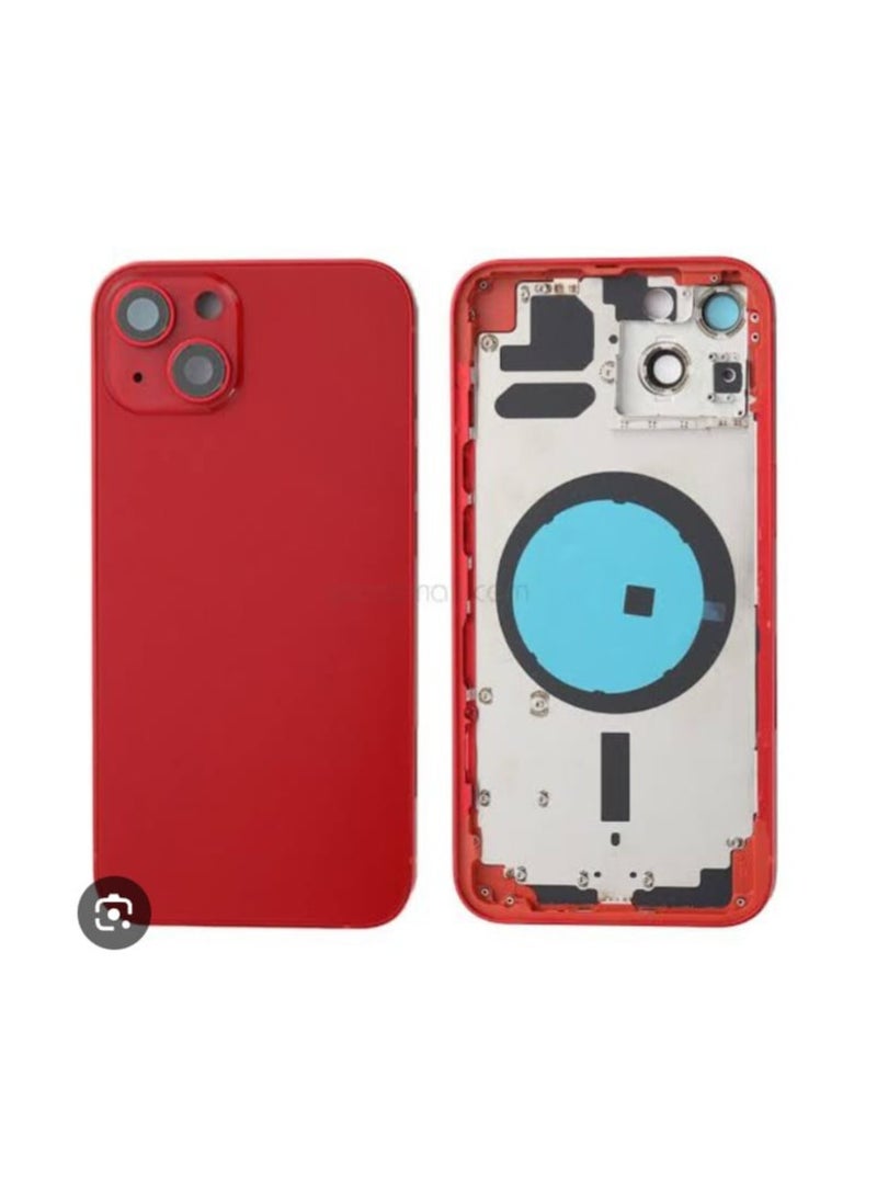 Generic - Replacement Mid-Frame housing Cover for iphone 13 Red - Image 1
