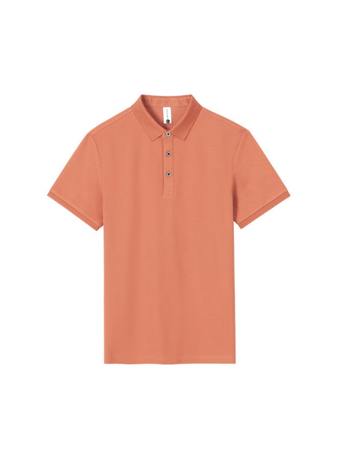 ASK Wandao Honeycomb Pique Polo Shirt Ds9002 Brown Red Regular Fit 3XL - Image 4